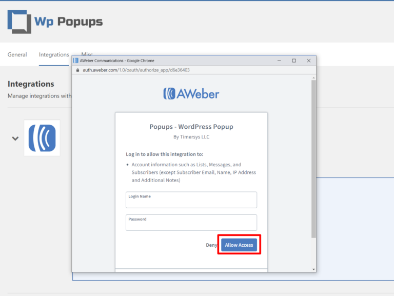 How to Connect AWeber Addon to WP Popups - WP Popups Documentation